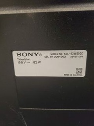 sony 電視 火牛 TV kdl 43w800c