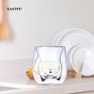 [Xastpz1] Double Cup Insulated Drinking Glass Milk Mug Creative Espresso Cup