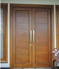 PINTU UTAMA KAYU JATI MINIMALIS 120X200