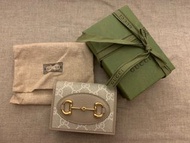 Gucci馬銜扣1955卡片套銀包