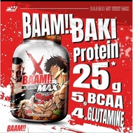 🎉 BAAM 🎉 My Whey Max X Baki, 25g Protein, 5lbs, 54 Servings (Expire. 2028)