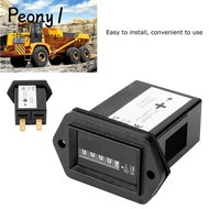 PEONY1 Hour Meter Timer, DC Timer Engine Hour Meter, Universal 12-36V Engine Hour Gauge Truck