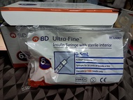 BD Ultra-FineTM 6mm Insulin Syringe Needles 1.0 mL, 31G (0.25mm) x 6mm Thin Wall Needle (30 ชิ้น)