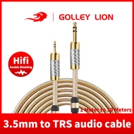 GOLLEY LION 1/8"3.5mm to 6.5mm 1/4" TRS Stereo Audio Cable for Laptop Home Theater Devices