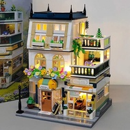 Girl Series Villa House Building Blocks Garden Hotel Children Educational Assembling Toys 12 Years O