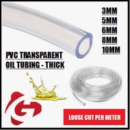 [Tubing] PVC Transparent Oil Tubing , PVC Clear Tubing - Thick Type, Size : 4MM to 13MM, Loose Cut P