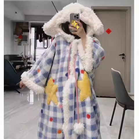 MINISO Adult Cinnamoroll Robes Kawaii Dog Cosplay Costume Kigurumi Onesie Anime Nightgown Halloween 