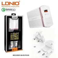 LDNIO Fast Charger Qualcomm Quick Charge 3.0 UK Pin Plug