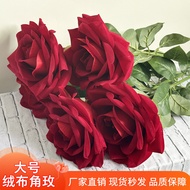 Giant Rose Flower Extra Large Velvet Corner Rose Artificial Flower Wedding Giant Single Stem Rose Fa