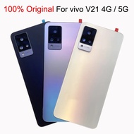 For Vivo V21 4G 5G V2066 V2108 V2050 Battery Cover Door Back Housing Replacement Case With Camera Gl