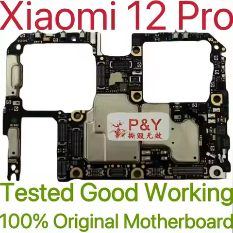 Global Version Original Unlocked Motherboard for Xiaomi 12 Pro Tested Circuit Plate Main Logic Board