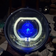 Front reflector Fullset biled 4.5 inch X-Ride Round x-ride old