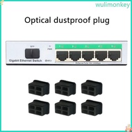 WU 10Pcs SFP Protective Cover SFP Fiber Module Covers for SFP Optical Interfaces