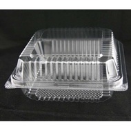 OPS-C45 BENXON 6" Cake Box with Lock [ 10pcs± ] Bakery Disposable Plastic Clear Food Box - Kotak Kek