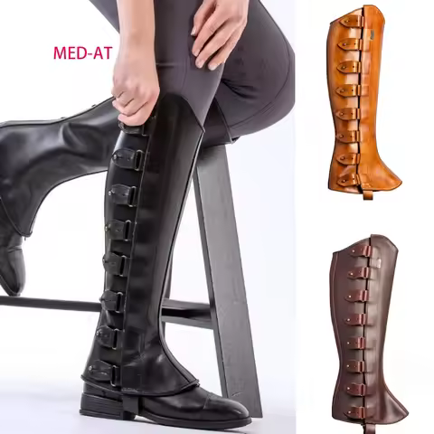 Adult Boots Cover Faux Leather Medieval Viking Hunter Warrior Shoes Pirate Knight Cosplay Accessorie