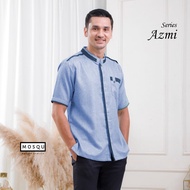 Baju Koko Pria Dewasa Katun Madinah Lengan Pendek Model Azmi