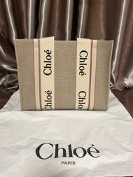 Chloe Woody Tote Bag 中號淡粉