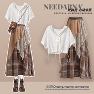 Desert Bohemian Outfit - Short Sleeve Top & Matched Skirt Set