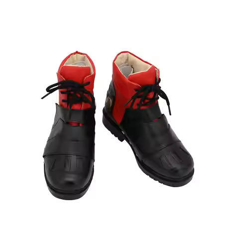 Deku Cosplay Shoes Fashion Black Red Boots for Halloween Carnival Party