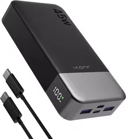 Power Bank 45W 20000mAh Portable Charger USB C, PD QC Fast Charging 4-Port(2C+2A) External Battery P