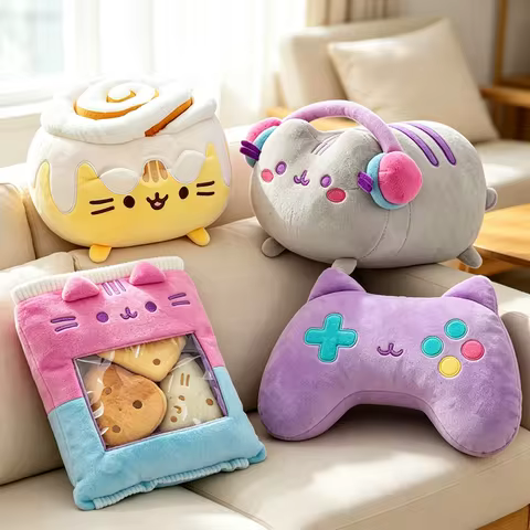 Pusheen Cat Ornament Decorations Soft Pusheen Pillow Ornament Home Accessories Pusheen Sofa Cushion 
