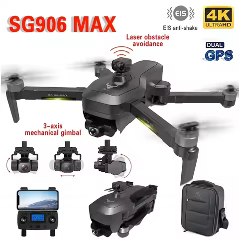ZLL SG906 MAX Drone 4K Professional HD Camera 3-Axis Gimbal ElS Anti-Shake GPS 5G Laser Obstacle Avo