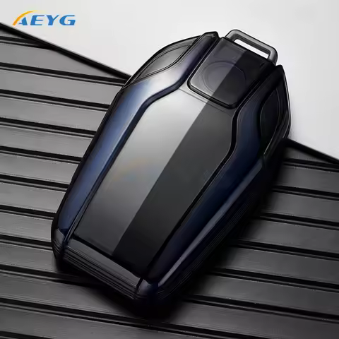 TPU Car Key Case Cover Shell Fob For BMW Display LCD 5 Series 6 Series 7 Series 8 Series G01 G02 G05