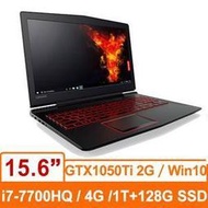 含稅Lenovo Y520 80WK00VMTW 15.6吋i7-7700HQ四核雙碟4G獨顯電競/1TB+128GSS