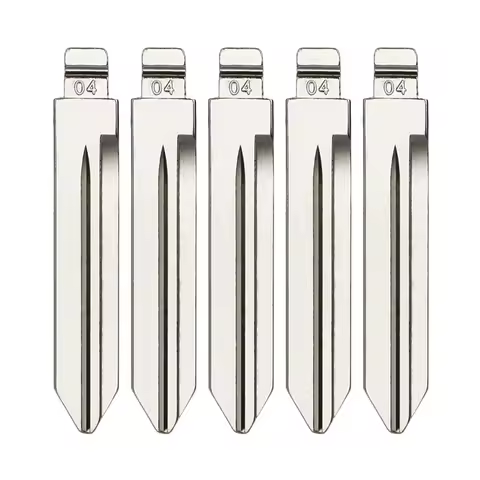 1 Set/5 Pcs Car Key Blade for Jeep Dodge Chrysler #04 Metal Car Flip Remote Key Head KD Auto Key Bla