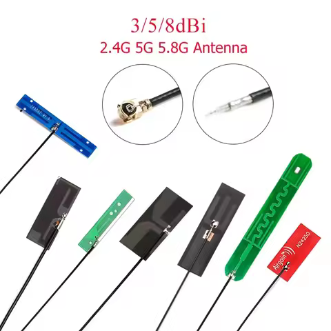 5PCS 2.4Ghz 4G 5G WIFI Internal Antenna FPC PCB 5dBi 8dBi IPX Connector Solder Omni Buletooth Antenn