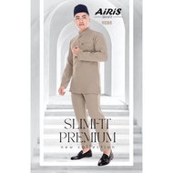 Baju Melayu Airis Slimfit - Nude