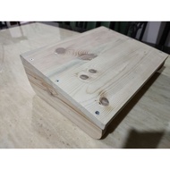 Homemade wooden footrest 34cm x 26cm x 12cm