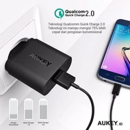 Aukey Charger Iphone Samsung Quick Charge 2.0 Fast Charging ORIGINAL