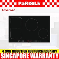 Brandt BPI184HUB 4 Zone Ultraboost HoriZone Induction Hob (80cm)(30amp)