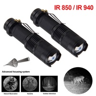 Infrared flashlight SK68 850nm/940nm night vision instrument fill light zoom flashlight monitoring l