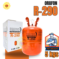 น้ำยาแอร์ R290 ยี่ห้อ ORAFON ขนาด 5กิโลกรัม 5kgs ออกใบกำกับภาษีได้