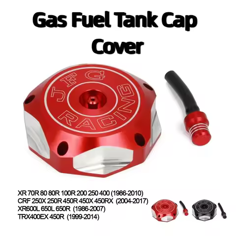 CNC Gas Cap Fuel Tank Cover for Honda XR70R XR80 XR100R XR400 XR650 CRF250R CRF450R CRF450X Motorcyc