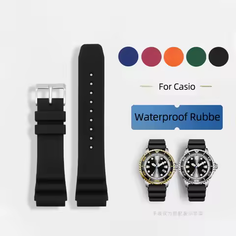 20mm 22mm Silicone Sport Strap Waterproof Rubber For Casio MDV106-1A MDV-107 MTP-VD01 MDV-106D Serie
