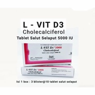 L-vit D3 5000 IU Contents 30 Tablets - Vitamin D3 5000 IU