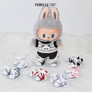 LIVESTAR 17cm Cotton Canvas Shoes for Labubu Dolls Sports Boots Casual Doll Shoes, 3.8cm Doll Access