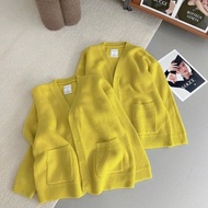 Premium lemon yellow Cardigan