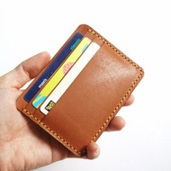 Leather Card Holder Wallet/ Card Organiser in Tan Brown