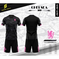 A007 - CHELSEA CLUB BLACK 2025 FOOTBALL JERSEY - CHELSEA BLACK 2025 FOOTBALL KIT