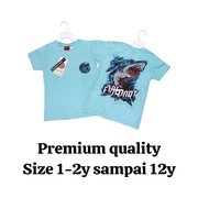 T-shirt unisex Santa kurus untuk kanak-kanak premium quality kain 💯 cotton selasa Size 1-2y sampai 1