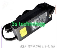 Acer power adaptor 19v 4.74a 90w  5.5*1.7mm充電器