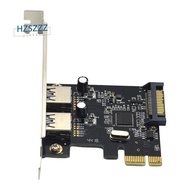 PCIE Expansion Card PCI-E to 2-Port USB3.0 5Gbps Convert Card Riser for Win7/8/9/10/Linux
