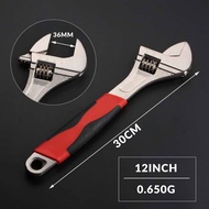 PRIDE P00412 12" P00410 10" P0048 8" Adjustable Wrench Two-color handle Household Tool Manual Hardwa