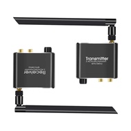 50M 2.4G Wireless Wifi Audio Transmitter and Receiver vs 5.8G Wireless Audio Extender 3.5mm R/L RCA 