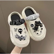 Best Seller Women's Sandals Baim Clog Sandals Latest Bangkok Fashion EVA Rubber Material Jibbitz 3D