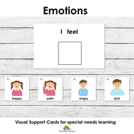 Visual Card on Emotions - 9 emotions visual cards and 1 (A5 size) mood board